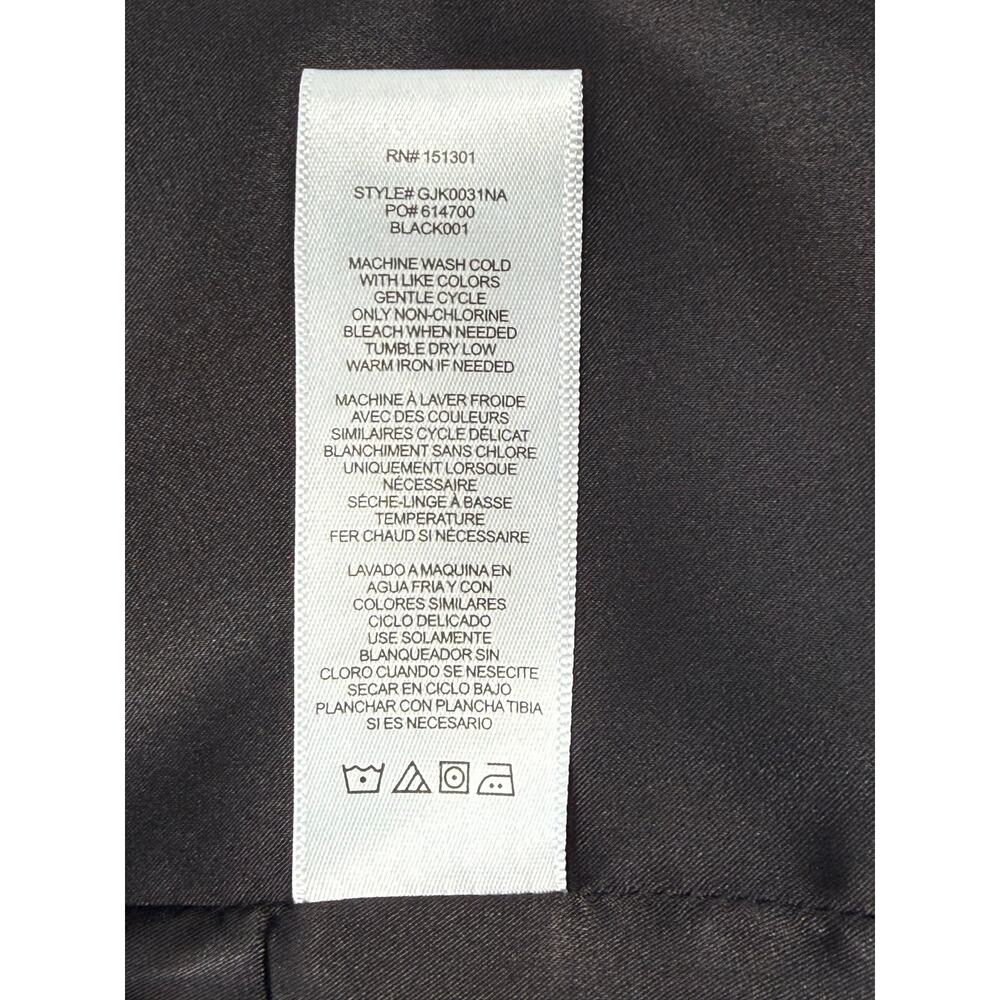 Good American Belted Trench Blazer Jacket Black Coat Size Medium - Picture 12 of 15